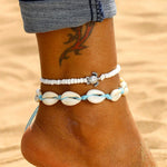 2pcs/set Summer Turtle Ocean Beach Anklet