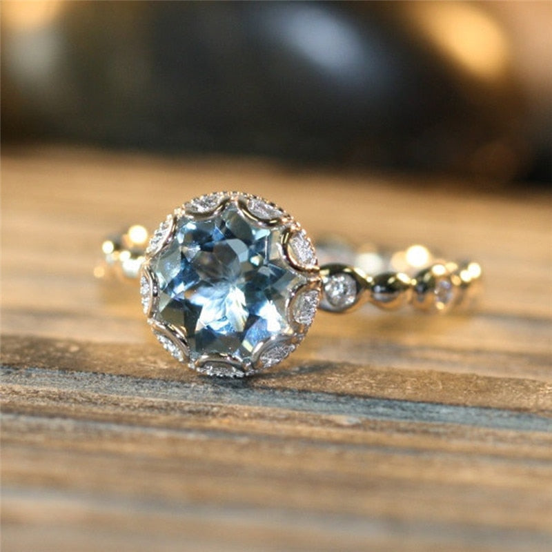 Crystal Engagement Ring