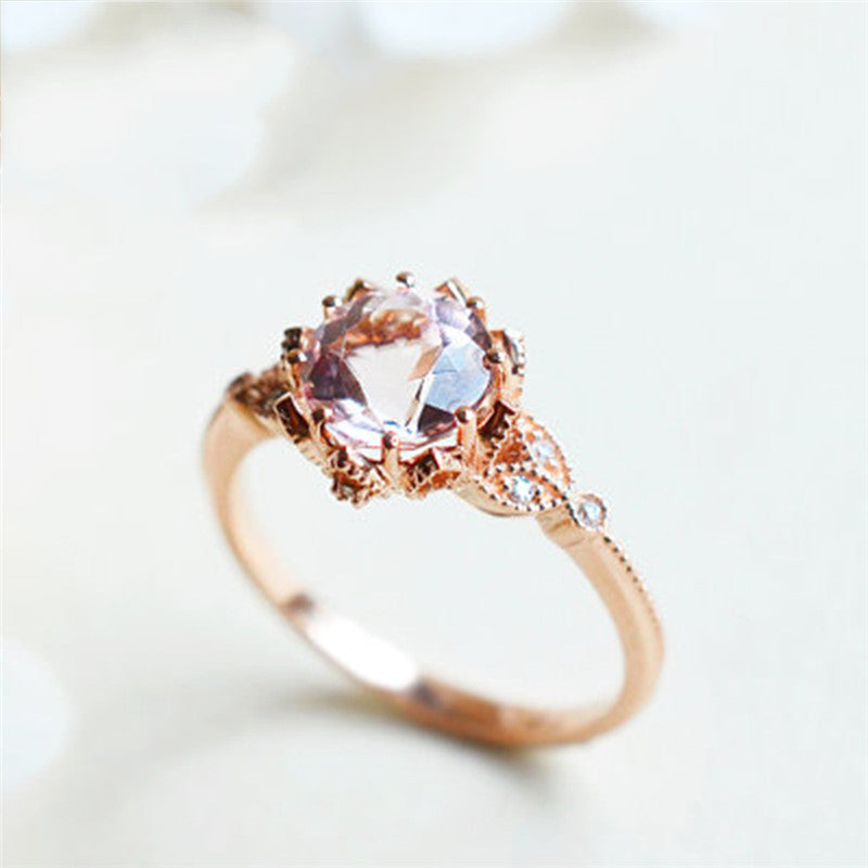 Crystal,Rose Gold Ring