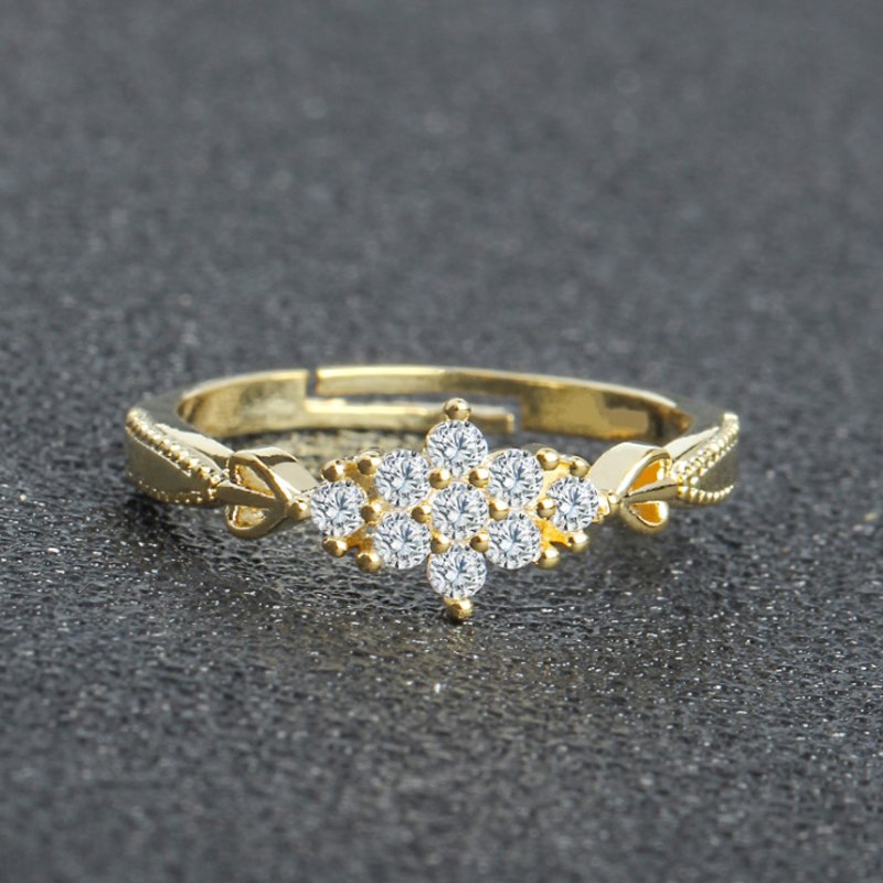 Cute snowflake Engagement ring